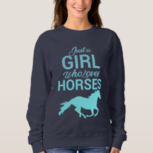 Sweatshirt Cheval Gallop Une Fille Qui Aime Les Chevaux