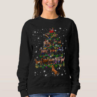 Sweatshirt Cheval mignon Arbre de Noël Fée Lumière