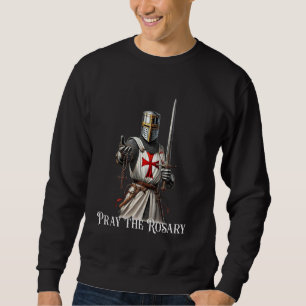 Sweatshirt Chevalier catholique Temple latin Croiseur croisé