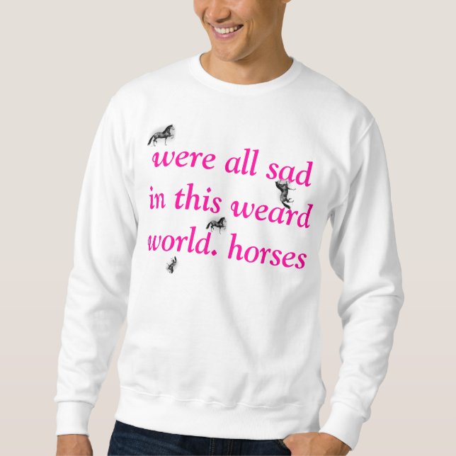 Sweatshirt . Chevaux (Devant)