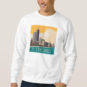 Sweatshirt Chicago Skyline moderne