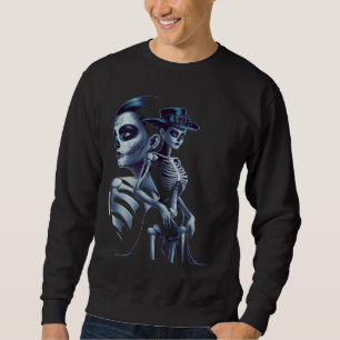 Sweatshirt Chicano Chicana La Raza Barrio Tatouage Art Décès