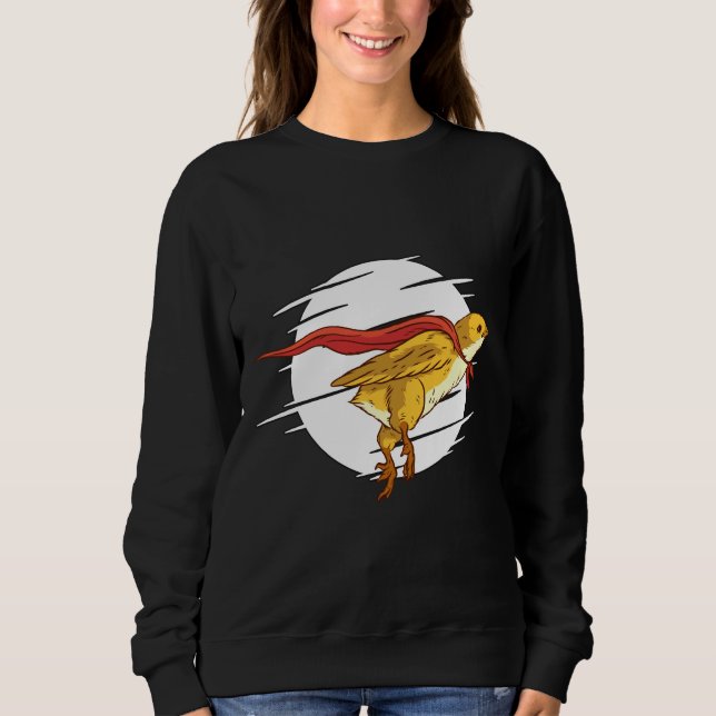 Sweatshirt Chicken Superhero Farmer   (Devant)