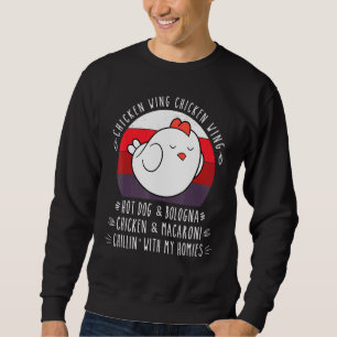 Sweatshirt Chicken Wing Chicken Wing Hot Dog Bologna Virale D
