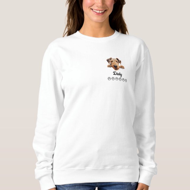 Sweatshirt Chien Airedale Terrier (Devant)