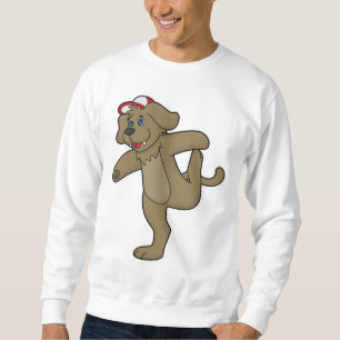 Sweatshirt Chien au Yoga Fitness