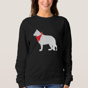 Sweatshirt Chien berger allemand portant une banane rouge