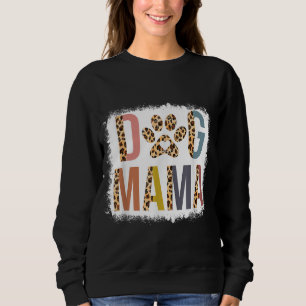 Sweatshirt Chien blanchi Mama Leopard & Boho Maman Vie Mères