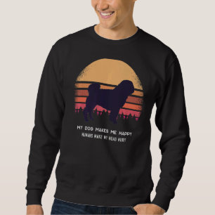 Sweatshirt Chien carlin Retro 8