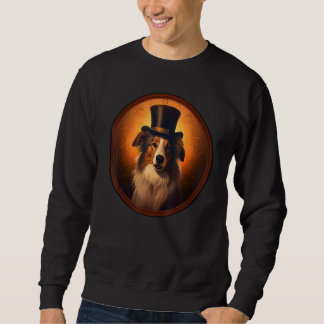 Sweatshirt Chien Collie Coloré Papa Maman Meilleur Chien