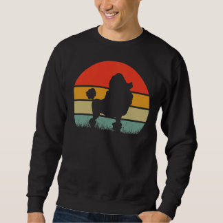 Sweatshirt Chien de caniche Vintage rétro