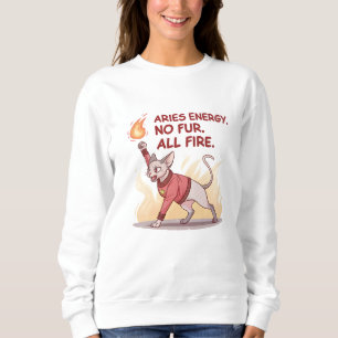 Sweatshirt Chien de l'énergie du Bélier Sphynx Sans Fourrure