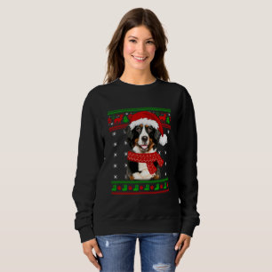 Sweatshirt Chien de Montagne bernois laide sucré Noël chiot