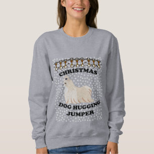Sweatshirt Chien de Noël de chien de Terrier en soie