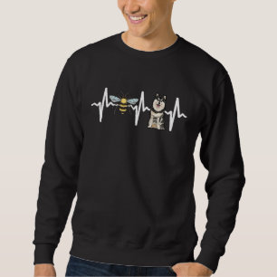 Sweatshirt Chien de rythme cardiaque Lapon finnois abeille