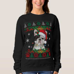 Sweatshirt Chien de taule français Noël Père Noël Douille moc