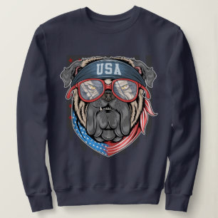 Sweatshirt Chien de taule patriotique