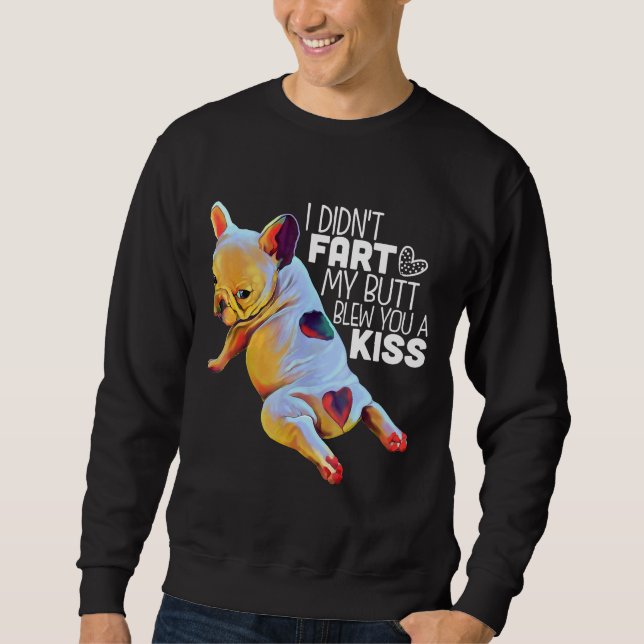 Sweatshirt Chien de taureau français drôle 78 (Devant)