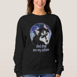 Sweatshirt Chien de Traîneau Husky Sibérien Traîneau à Chiens