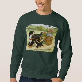 Sweatshirt Chien et chiot de montagne de Bernese avec le