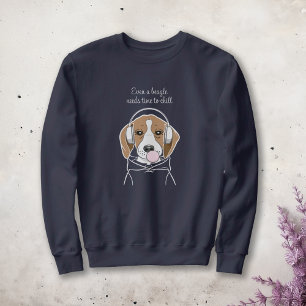 Sweatshirt Chien frais avec Bubblegum mignon Beagle amusant