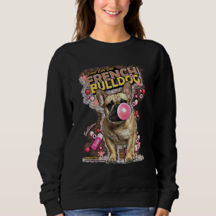 Sweatshirt Chien Français Bulldog Et Candy Frenchie Chien Chi