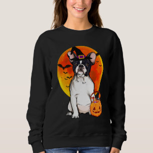 Sweatshirt Chien Halloween Chien de Chien de France Jack-o'-l