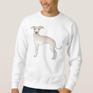 Sweatshirt Chien Italien Grisonnant Crème Mignon Chien de Des