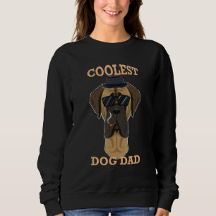 Sweatshirt Chien le plus frais Papa I Mastiff Papa I Mastiff