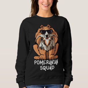 Sweatshirt Chien Maman Chien Papa Aime R Funny Pomeranian Squ