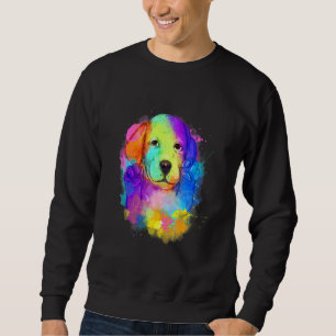 Sweatshirt Chien mignon Chat Empreinte de patte Animal Waterc