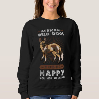 Sweatshirt Chien sauvage africain Animaux peints amusants