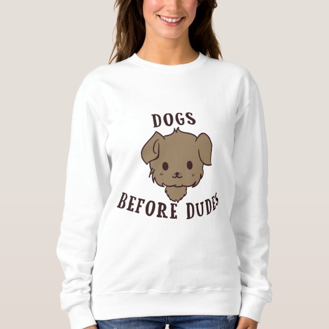 Sweatshirt Chiens avant des types (Devant)