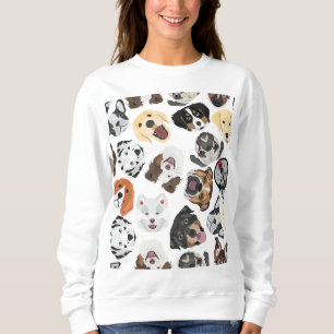 Sweatshirt Chiens de motif d'illustration