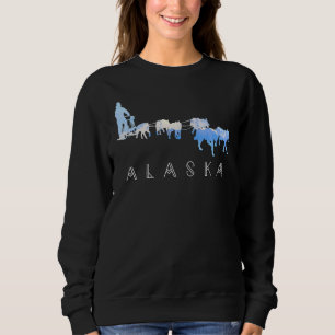 Sweatshirt Chiens de Traîneau d'Alaska Attelage Équipe de Chi