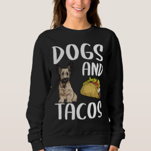 Sweatshirt Chiens Et Tacos Skye Terrier Nourriture Mexicaine