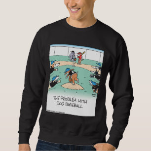Sweatshirt Chiens jouant au baseball