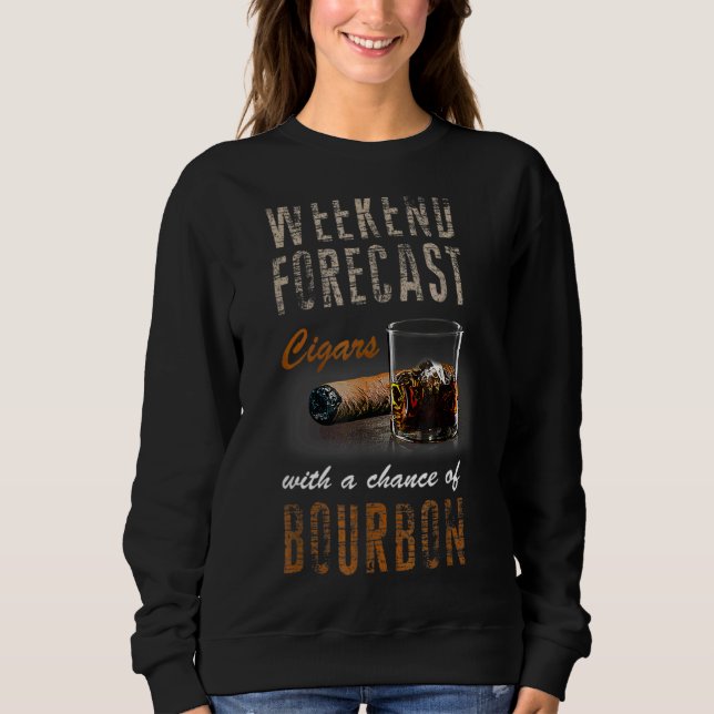 Sweatshirt Chiffres De Fin De Semaine Avec Chance Bourbon Hom (Devant)