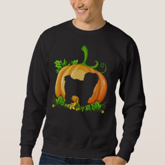 Sweatshirt Chih Tzu Witch Costume d'Halloween Citrouille