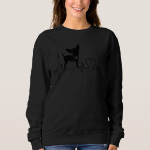 Sweatshirt Chihuahua Chien Mignon Battement de Coeur Pour Hom