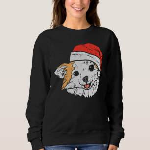 Sweatshirt Chihuahua Chiwawa au chapeau de Père Noël Noël Xma