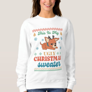 Sweatshirt Chihuahua Mon laide de Noël