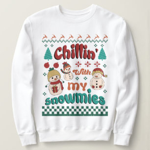 Sweatshirt Chilin avec mes neiges - Winter Wonderland Art