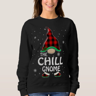 Sweatshirt Chill Gnomo Buffalo Plaid Correspondant Famille Ch