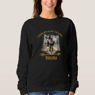 Sweatshirt Chincoteague Island Virginia Wild Ponies Horaires 