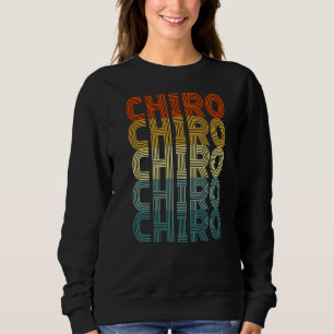 Sweatshirt Chiro Retro Chiropratique Arrière Spine Thérapiste