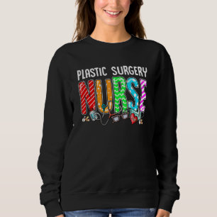 Sweatshirt Chirurgie plastique Infirmière Plaid Rouge amour C