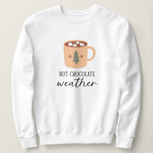 Sweatshirt Chocolat chaud Météo Festive Vacances