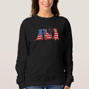 Sweatshirt Chocolat Noir Jaune Fox Rouge Lab Silver Patrioti