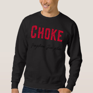 Sweatshirt Choke Brésilien Jiu Jitsu Mixed martial art Bjj Wh